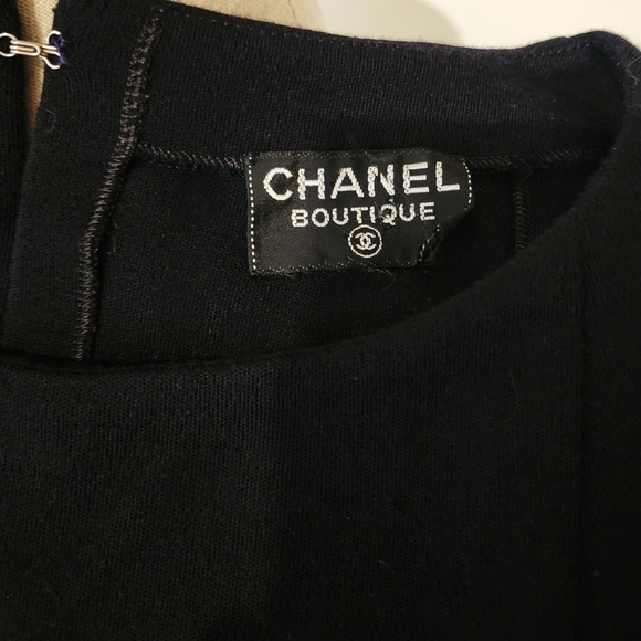 EUC CHANEL 3 Piece Co-Ord Set Green & Black Striped Blazer, Pleated Skirt & Top - Picture 12 of 14